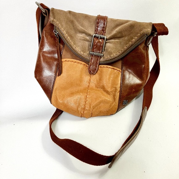 The Sak Deena Flap Bag Patchwork Leather - Picture 1 of 16